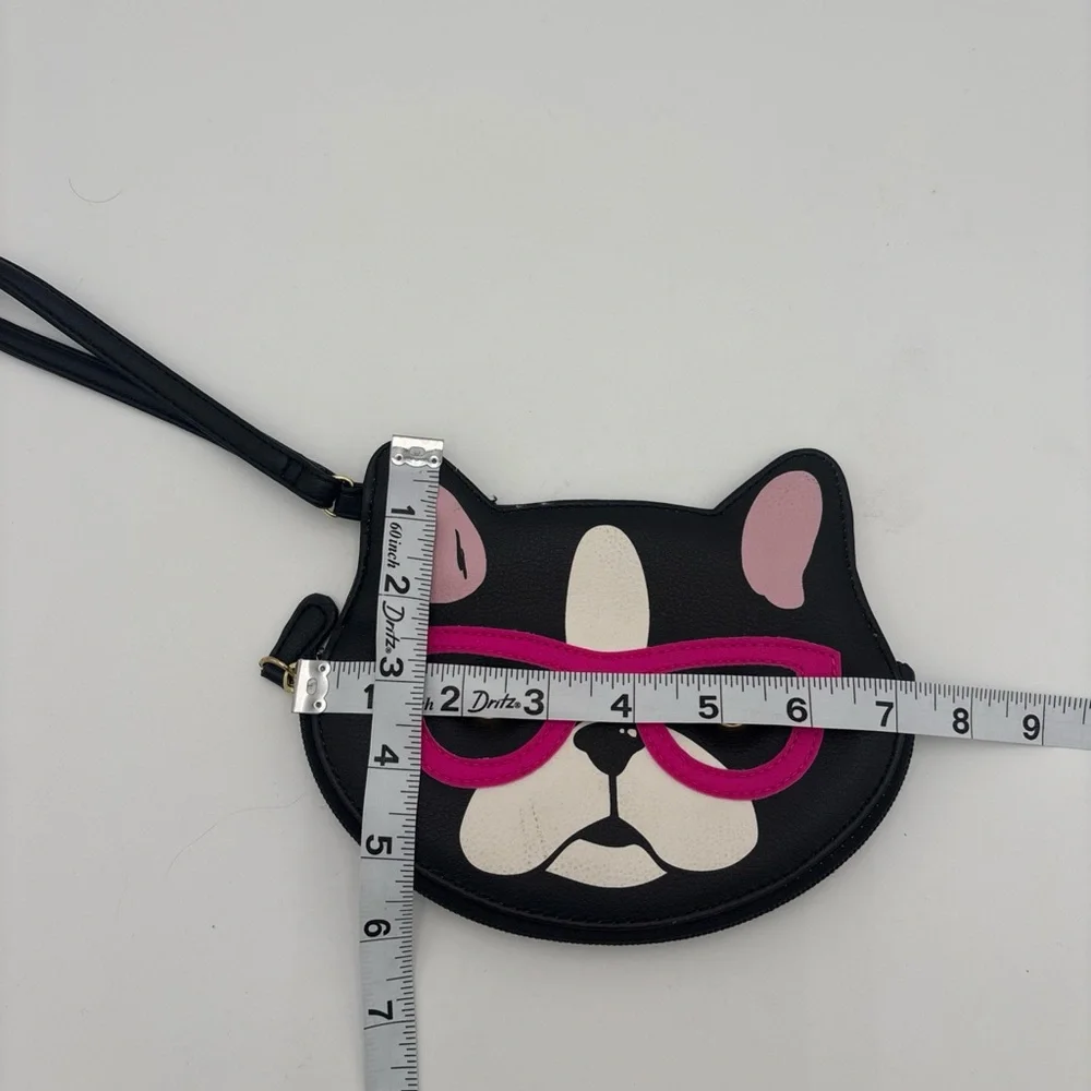Betsey‎ Johnson Black and Pink Dog Baby Bag